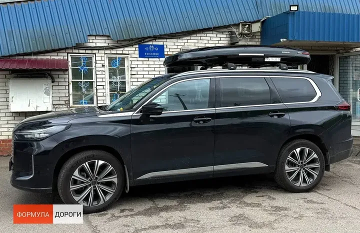 Автобокс ENROAD Nomadix Pro XXL Slim 450-E · Чёрный, артикул E-DB-116301, на Exeed VX — реальная установка